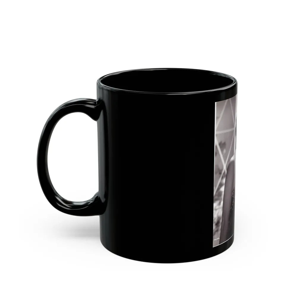 Virginia Mayo #193 (Vintage Female Icon) Black Coffee Mug-Go Mug Yourself