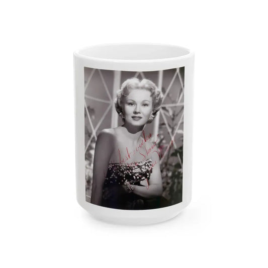 Virginia Mayo #193 (Vintage Female Icon) White Coffee Mug 15oz - Go Mug Yourself