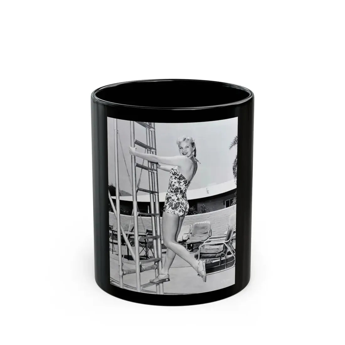 Virginia Mayo #196 (Vintage Female Icon) Black Coffee Mug 11oz - Go Mug Yourself