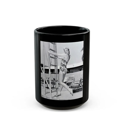 Virginia Mayo #196 (Vintage Female Icon) Black Coffee Mug 15oz - Go Mug Yourself