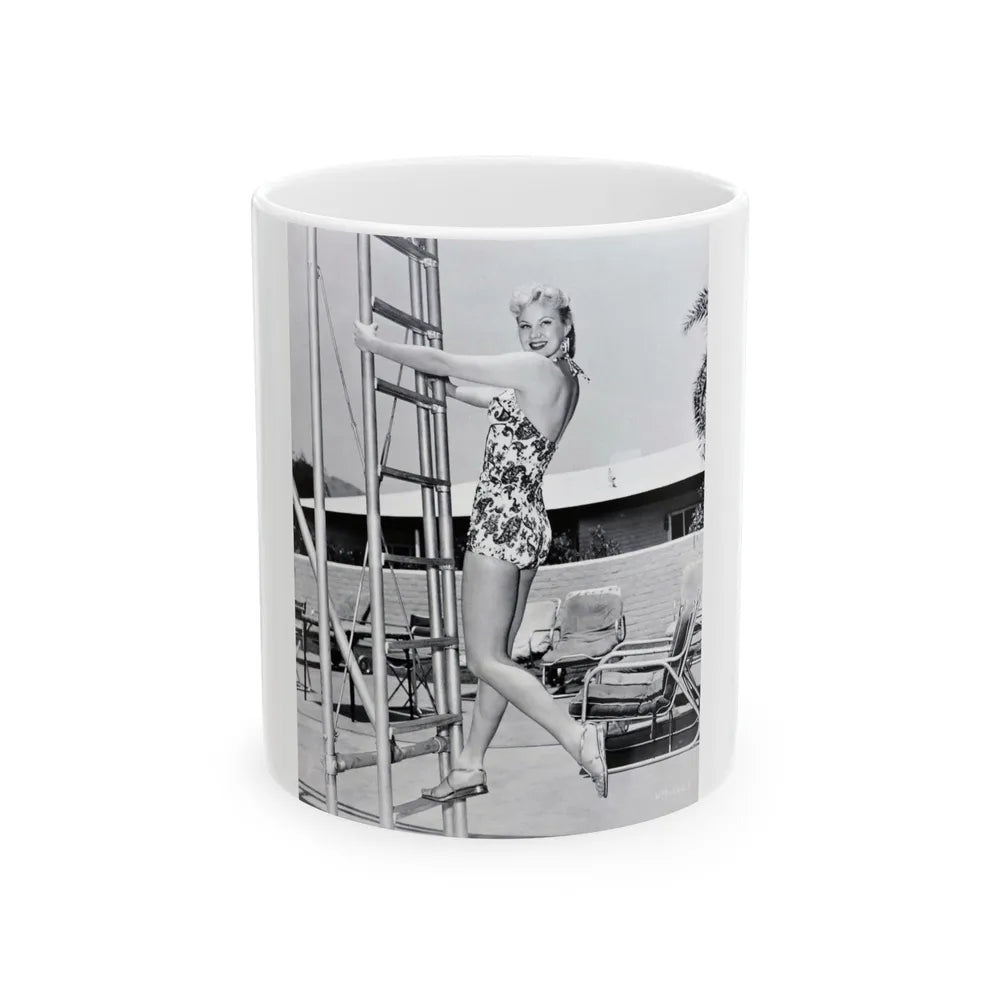 Virginia Mayo #196 (Vintage Female Icon) White Coffee Mug-11oz-Go Mug Yourself