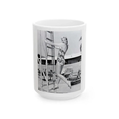Virginia Mayo #196 (Vintage Female Icon) White Coffee Mug 15oz - Go Mug Yourself