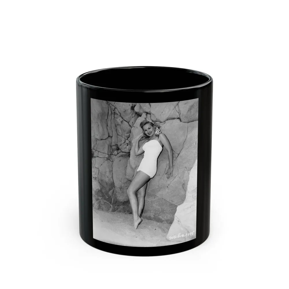 Virginia Mayo #197 (Vintage Female Icon) Black Coffee Mug-11oz-Go Mug Yourself