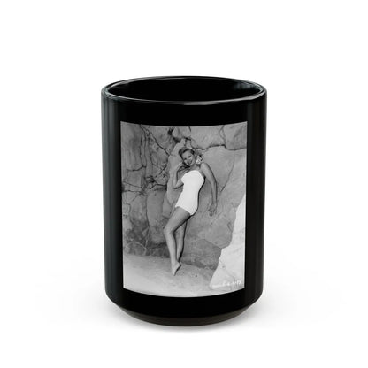 Virginia Mayo #197 (Vintage Female Icon) Black Coffee Mug-15oz-Go Mug Yourself