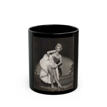 Virginia Mayo #198 (Vintage Female Icon) Black Coffee Mug-11oz-Go Mug Yourself