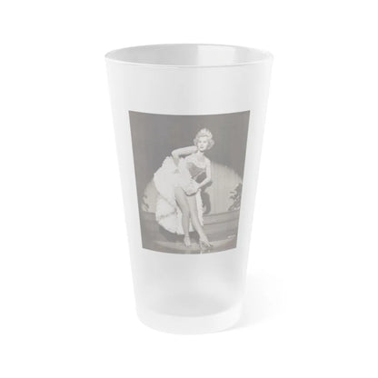 Virginia Mayo #198 (Vintage Female Icon) Frosted Pint Glass 16oz-16oz-Frosted-Go Mug Yourself