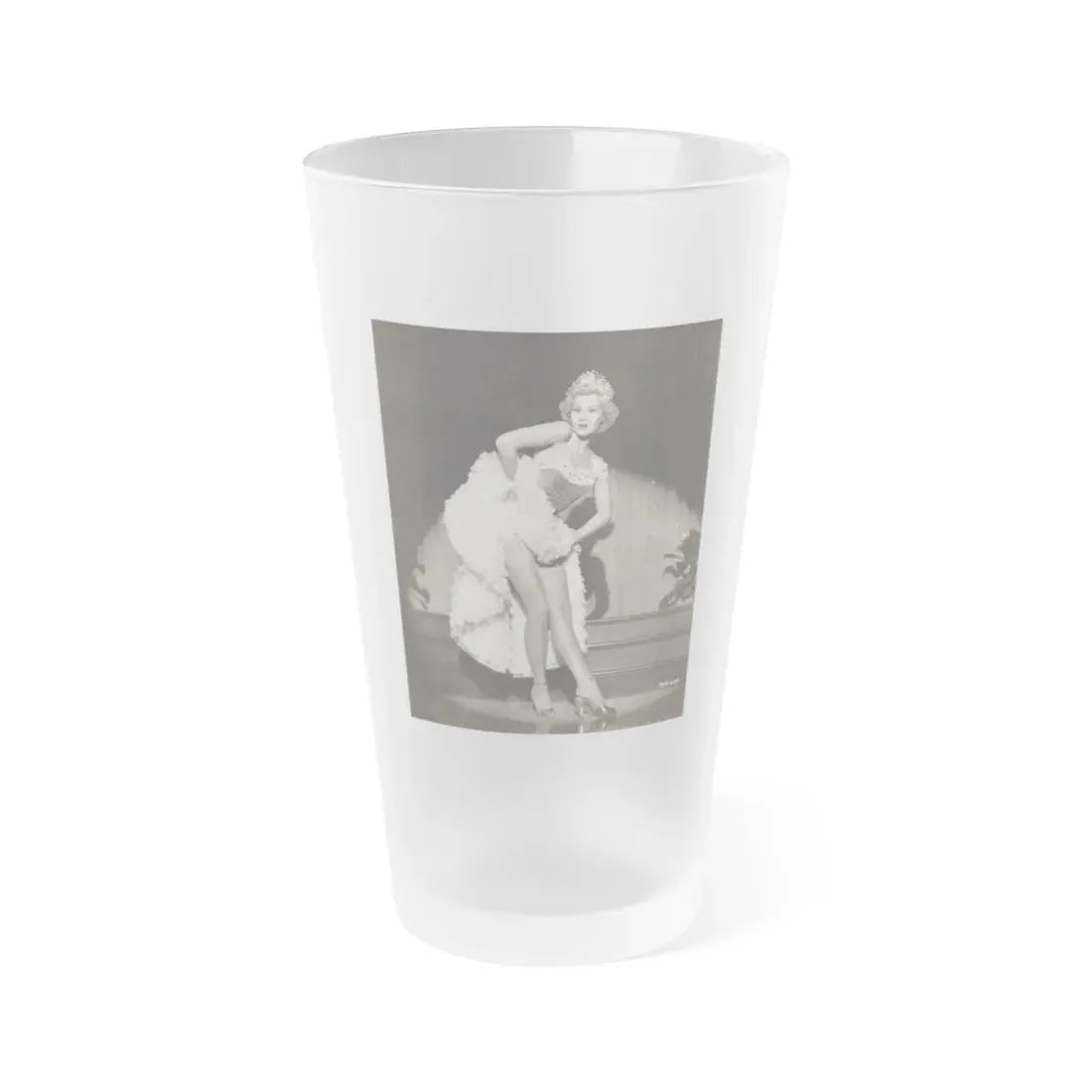 Virginia Mayo #198 (Vintage Female Icon) Frosted Pint Glass 16oz 16oz Frosted - Go Mug Yourself