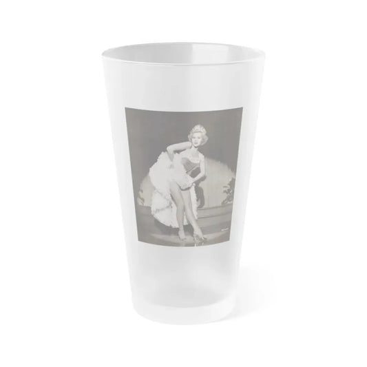 Virginia Mayo #198 (Vintage Female Icon) Frosted Pint Glass 16oz 16oz Frosted - Go Mug Yourself