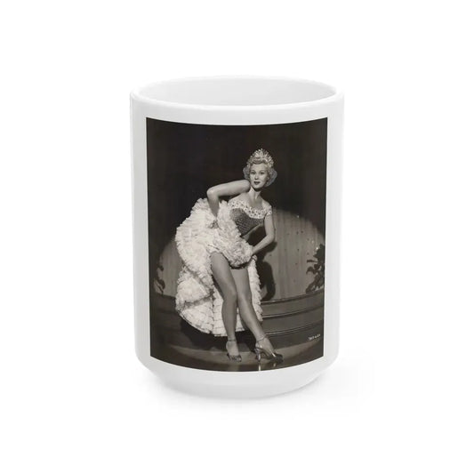 Virginia Mayo #198 (Vintage Female Icon) White Coffee Mug 15oz - Go Mug Yourself