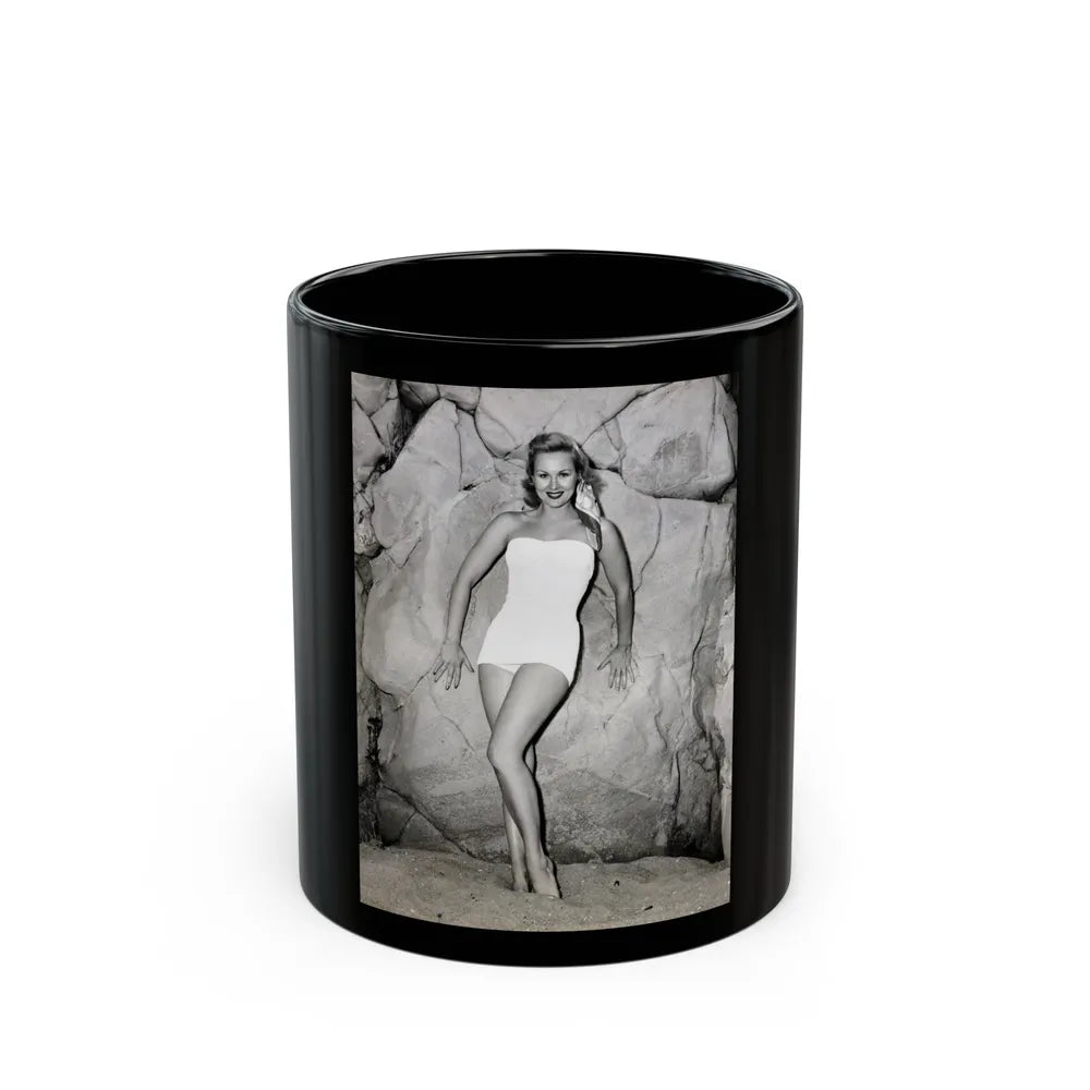 Virginia Mayo #199 (Vintage Female Icon) Black Coffee Mug-11oz-Go Mug Yourself