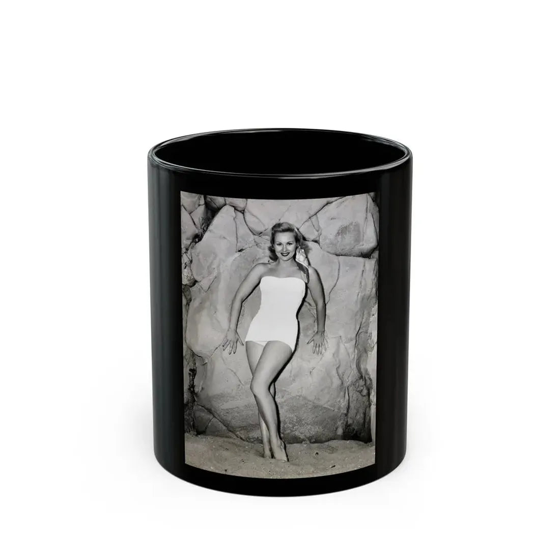 Virginia Mayo #199 (Vintage Female Icon) Black Coffee Mug 11oz - Go Mug Yourself