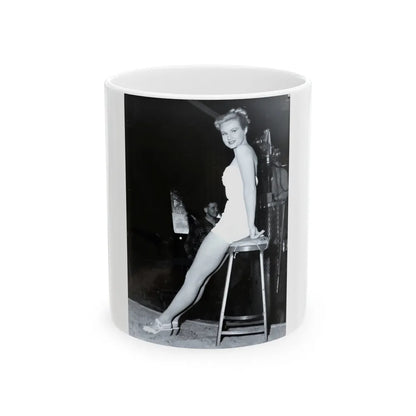 Virginia Mayo #201 (Vintage Female Icon) White Coffee Mug-11oz-Go Mug Yourself