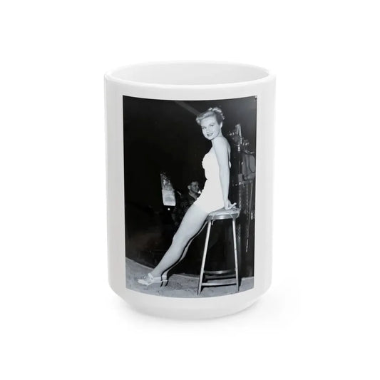 Virginia Mayo #201 (Vintage Female Icon) White Coffee Mug 15oz - Go Mug Yourself