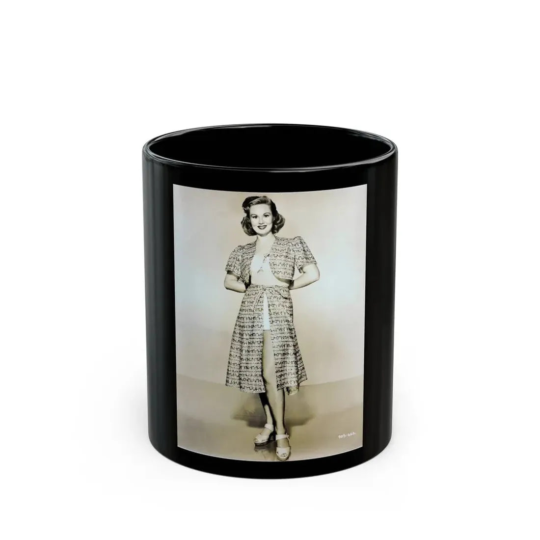 Virginia Mayo #202 (Vintage Female Icon) Black Coffee Mug 11oz - Go Mug Yourself