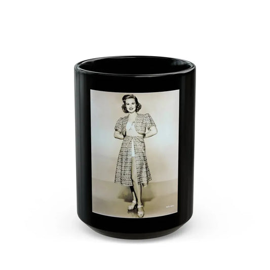 Virginia Mayo #202 (Vintage Female Icon) Black Coffee Mug 15oz - Go Mug Yourself