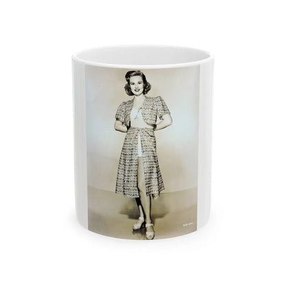 Virginia Mayo #202 (Vintage Female Icon) White Coffee Mug-11oz-Go Mug Yourself