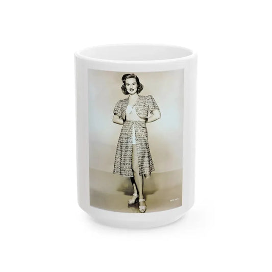 Virginia Mayo #202 (Vintage Female Icon) White Coffee Mug 15oz - Go Mug Yourself