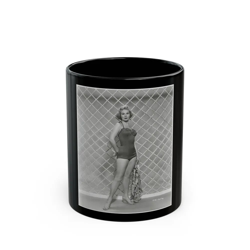 Virginia Mayo #205 (Vintage Female Icon) Black Coffee Mug-11oz-Go Mug Yourself