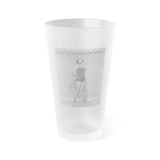 Virginia Mayo #205 (Vintage Female Icon) Frosted Pint Glass 16oz 16oz Frosted - Go Mug Yourself