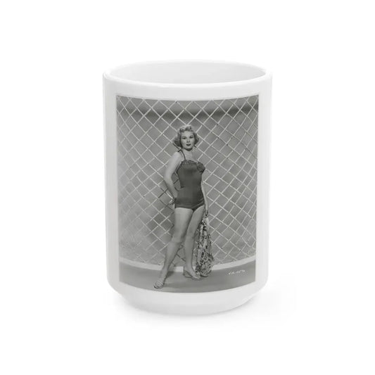 Virginia Mayo #205 (Vintage Female Icon) White Coffee Mug 15oz - Go Mug Yourself