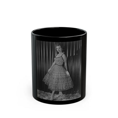 Virginia Mayo #206 (Vintage Female Icon) Black Coffee Mug-11oz-Go Mug Yourself