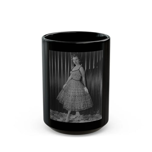 Virginia Mayo #206 (Vintage Female Icon) Black Coffee Mug-15oz-Go Mug Yourself