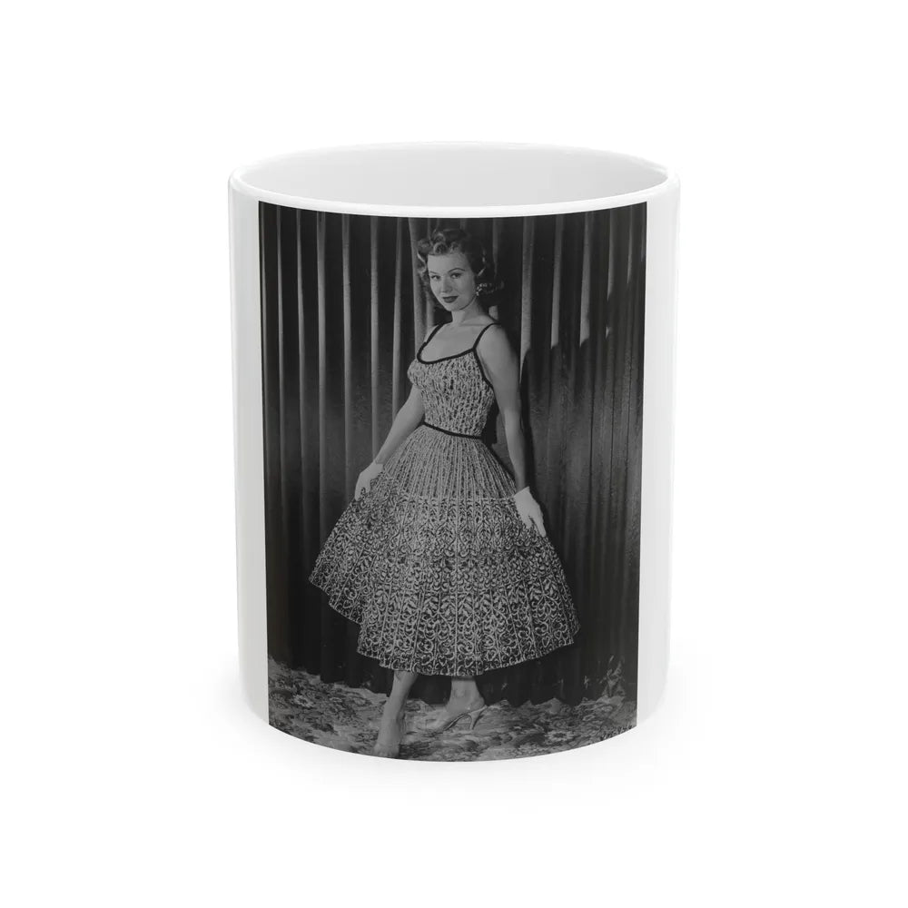 Virginia Mayo #206 (Vintage Female Icon) White Coffee Mug-11oz-Go Mug Yourself