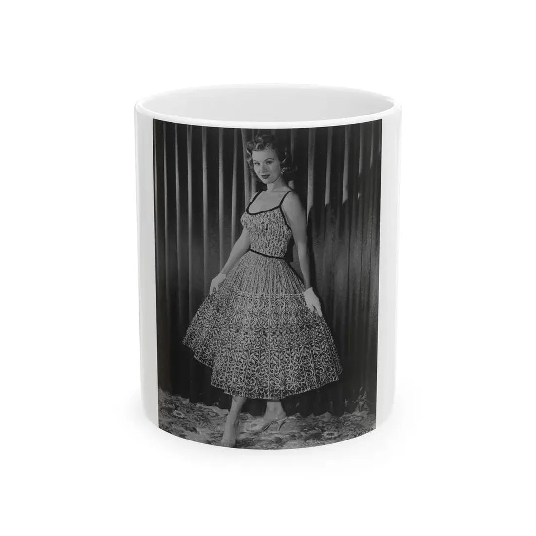 Virginia Mayo #206 (Vintage Female Icon) White Coffee Mug 11oz - Go Mug Yourself