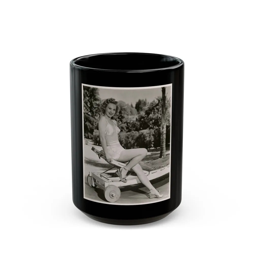 Virginia Mayo #208 (Vintage Female Icon) Black Coffee Mug-15oz-Go Mug Yourself