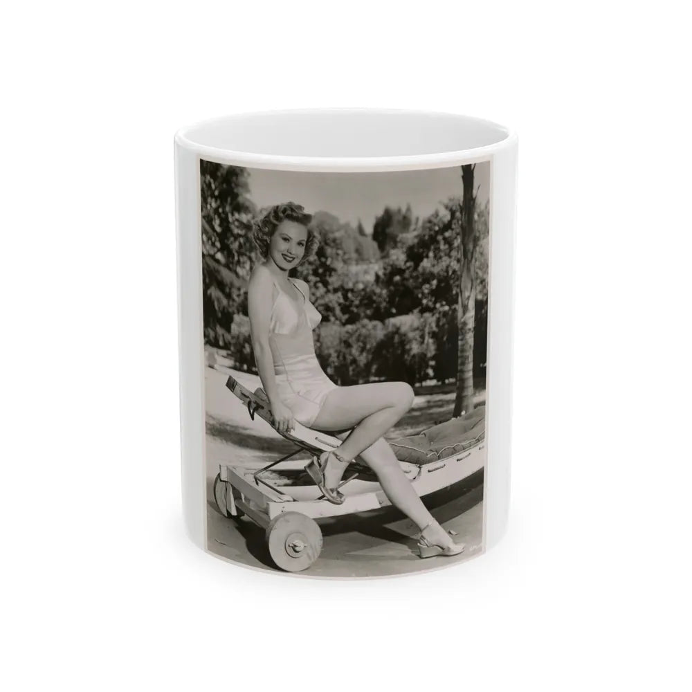 Virginia Mayo #208 (Vintage Female Icon) White Coffee Mug-11oz-Go Mug Yourself