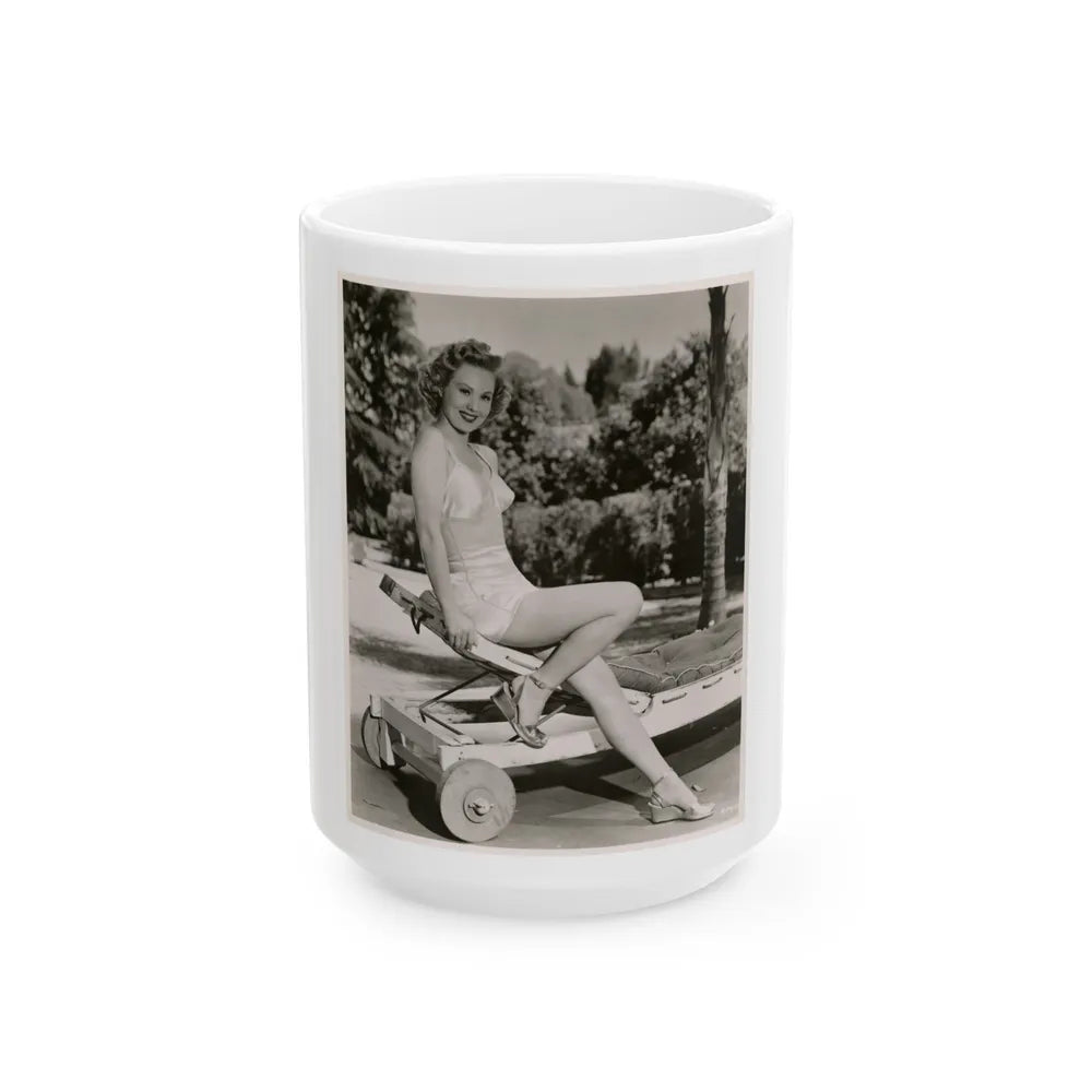 Virginia Mayo #208 (Vintage Female Icon) White Coffee Mug-15oz-Go Mug Yourself