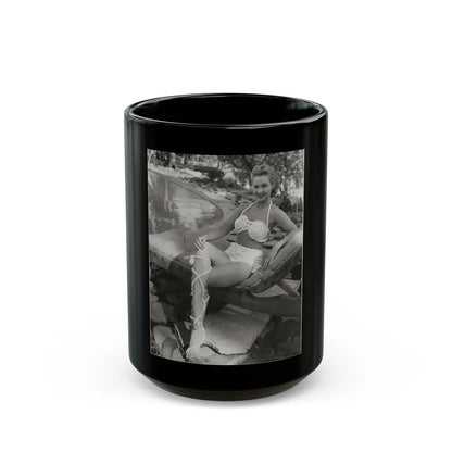 Virginia Mayo #209 (Vintage Female Icon) Black Coffee Mug-15oz-Go Mug Yourself