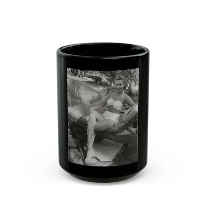 Virginia Mayo #209 (Vintage Female Icon) Black Coffee Mug 15oz - Go Mug Yourself