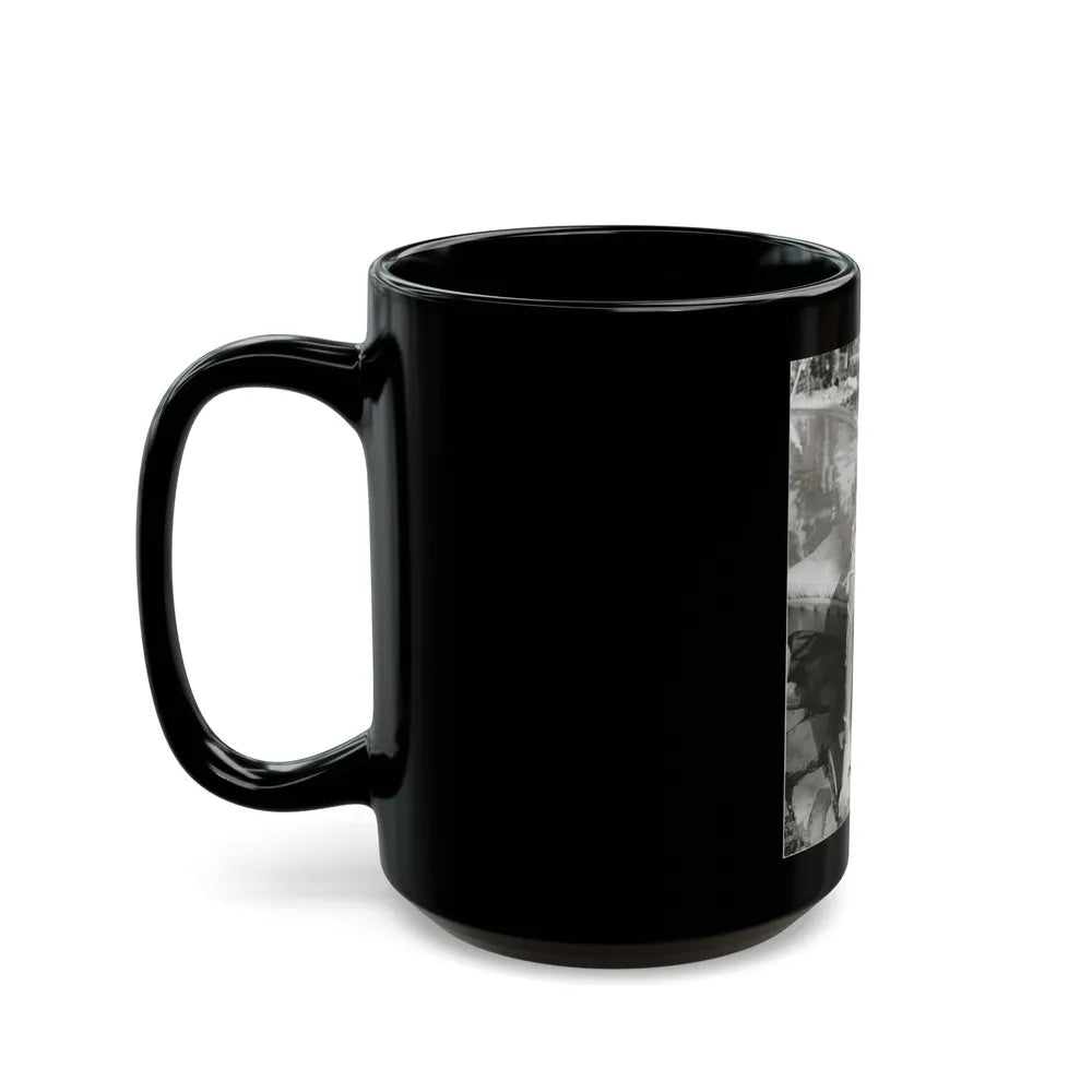 Virginia Mayo #209 (Vintage Female Icon) Black Coffee Mug-Go Mug Yourself