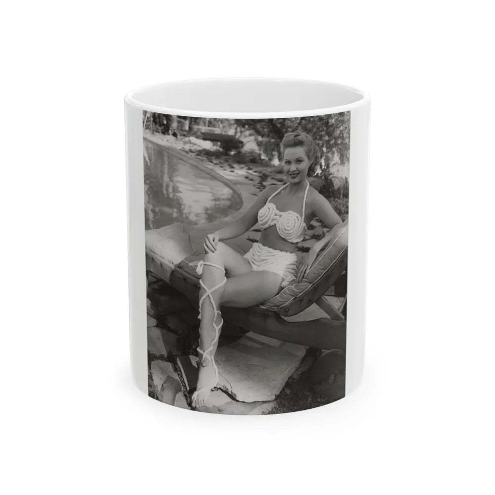 Virginia Mayo #209 (Vintage Female Icon) White Coffee Mug-11oz-Go Mug Yourself