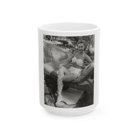 Virginia Mayo #209 (Vintage Female Icon) White Coffee Mug 15oz - Go Mug Yourself