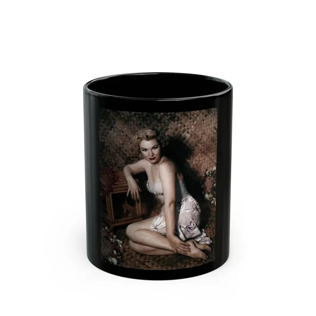 Virginia Mayo #210 (Vintage Female Icon) Black Coffee Mug 11oz - Go Mug Yourself