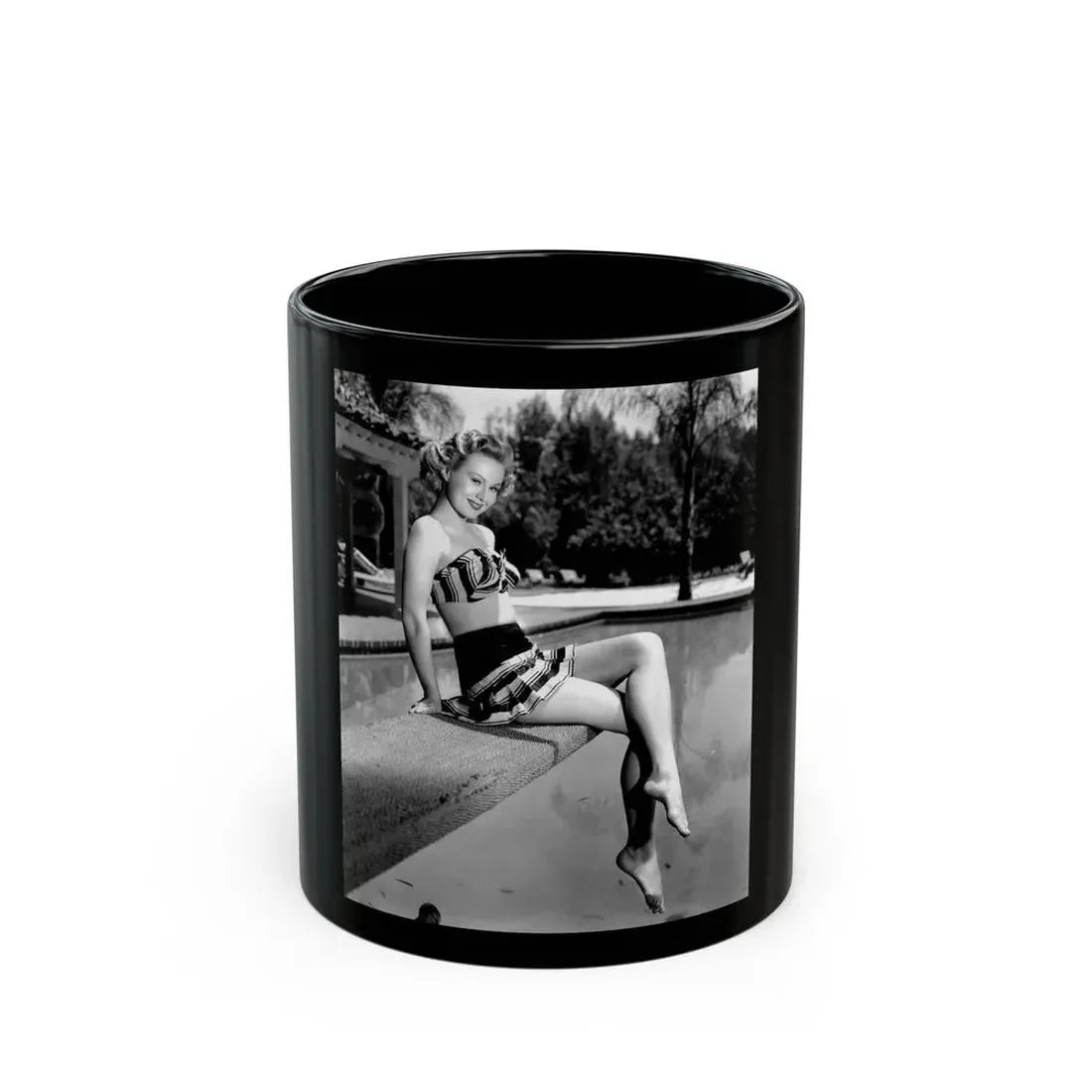 Virginia Mayo #211 (Vintage Female Icon) Black Coffee Mug 11oz - Go Mug Yourself