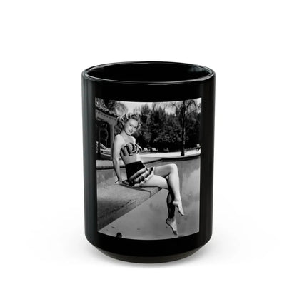 Virginia Mayo #211 (Vintage Female Icon) Black Coffee Mug 15oz - Go Mug Yourself