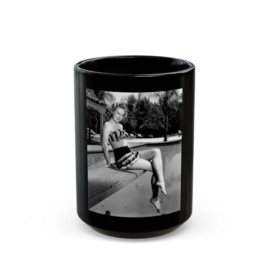 Virginia Mayo #211 (Vintage Female Icon) Black Coffee Mug 15oz - Go Mug Yourself