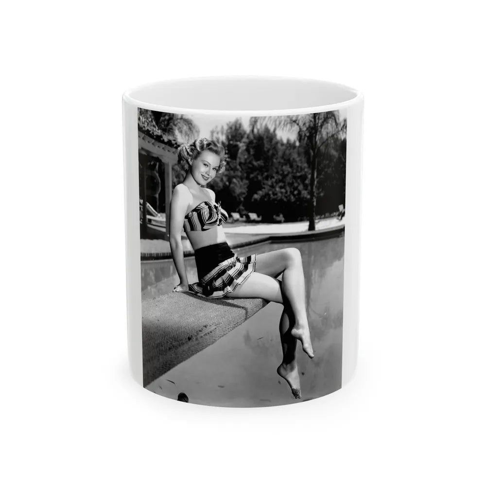 Virginia Mayo #211 (Vintage Female Icon) White Coffee Mug-11oz-Go Mug Yourself