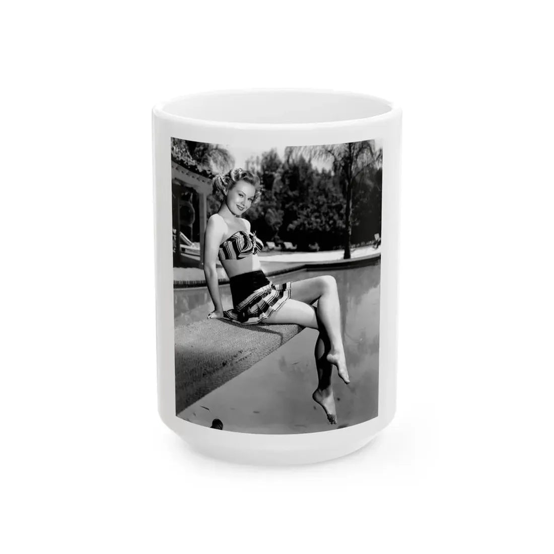 Virginia Mayo #211 (Vintage Female Icon) White Coffee Mug 15oz - Go Mug Yourself