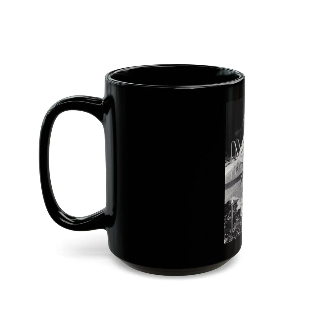 Virginia Mayo #212 (Vintage Female Icon) Black Coffee Mug-Go Mug Yourself