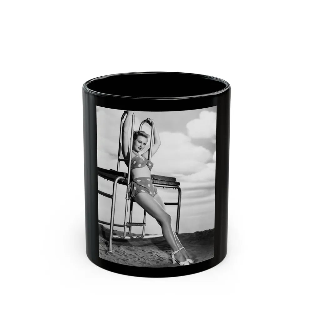 Virginia Mayo #213 (Vintage Female Icon) Black Coffee Mug-11oz-Go Mug Yourself