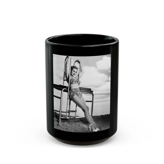 Virginia Mayo #213 (Vintage Female Icon) Black Coffee Mug-15oz-Go Mug Yourself