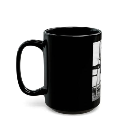 Virginia Mayo #213 (Vintage Female Icon) Black Coffee Mug - Go Mug Yourself