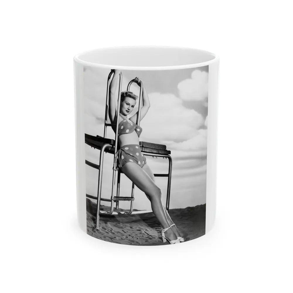 Virginia Mayo #213 (Vintage Female Icon) White Coffee Mug-11oz-Go Mug Yourself