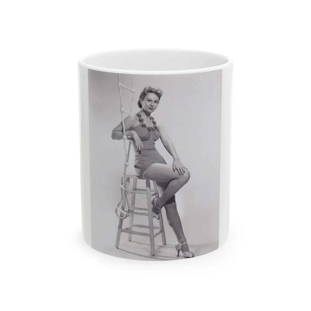 Virginia Mayo #215 (Vintage Female Icon) White Coffee Mug-11oz-Go Mug Yourself