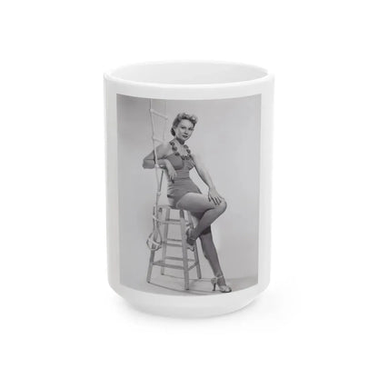 Virginia Mayo #215 (Vintage Female Icon) White Coffee Mug 15oz - Go Mug Yourself