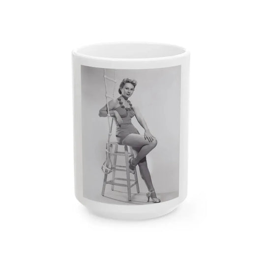 Virginia Mayo #215 (Vintage Female Icon) White Coffee Mug 15oz - Go Mug Yourself